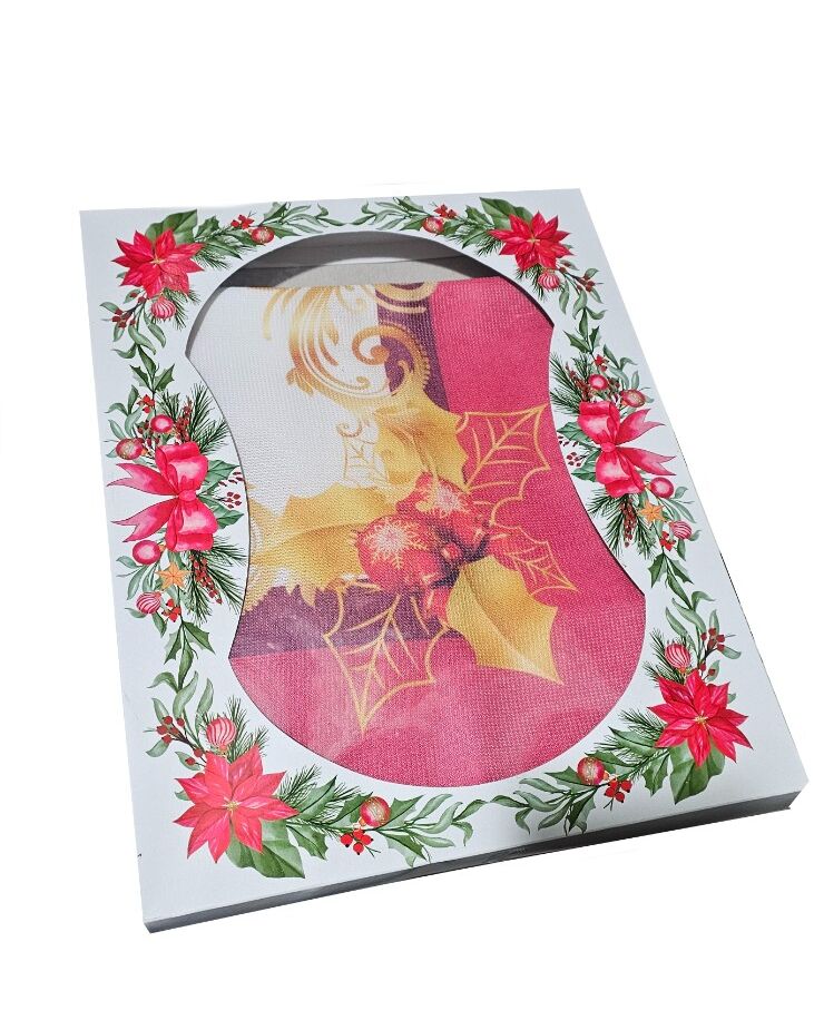 Подарункова різдвяна скатертина 160х220см - вид 01