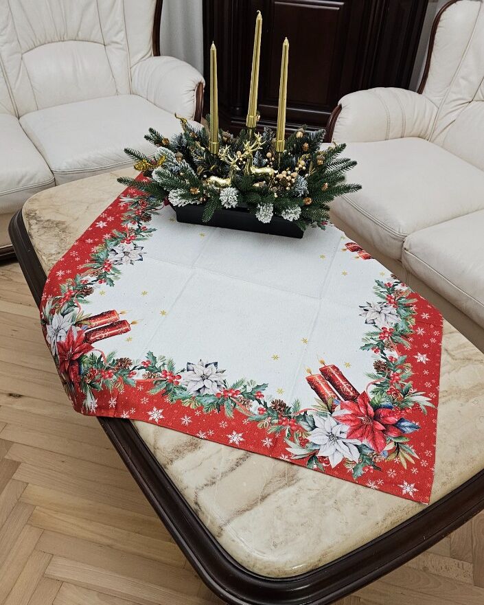 Різдвяна серветка габардинова 90х90см - вид 06