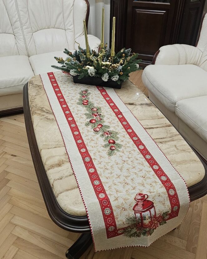 Різдвяна серветка гобеленова 40х150см - вид 2