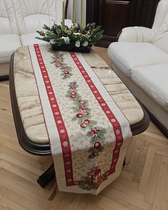 Різдвяна серветка гобеленова 40х180см - вид 2