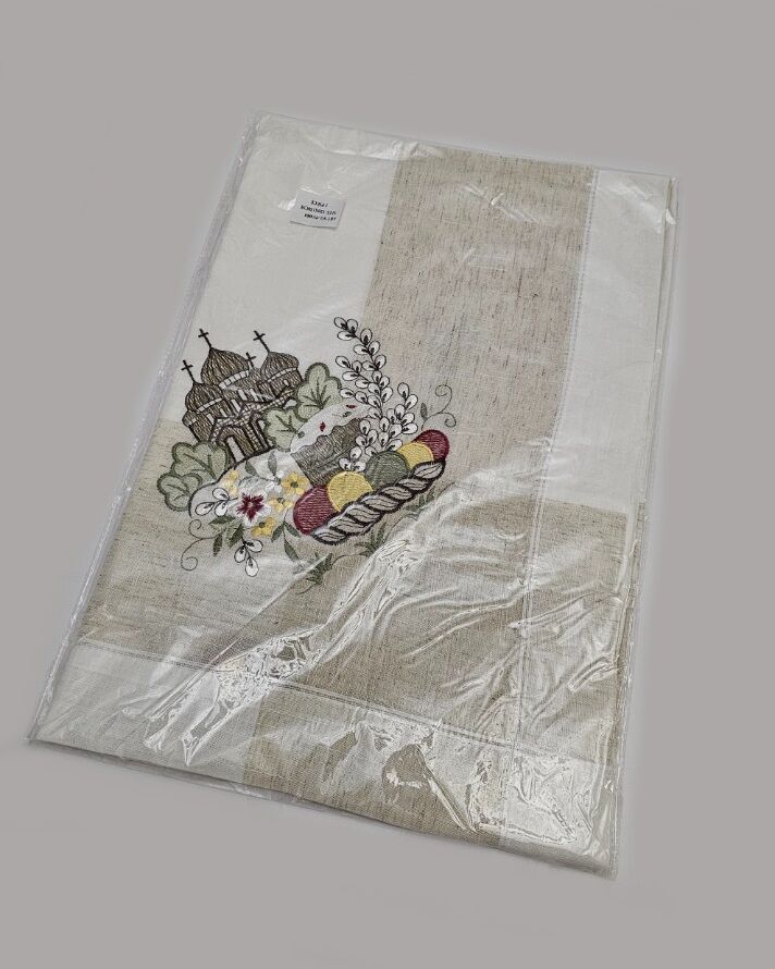 Пасхальна скатертина (ВИШИТА) 120х150см Вид 1