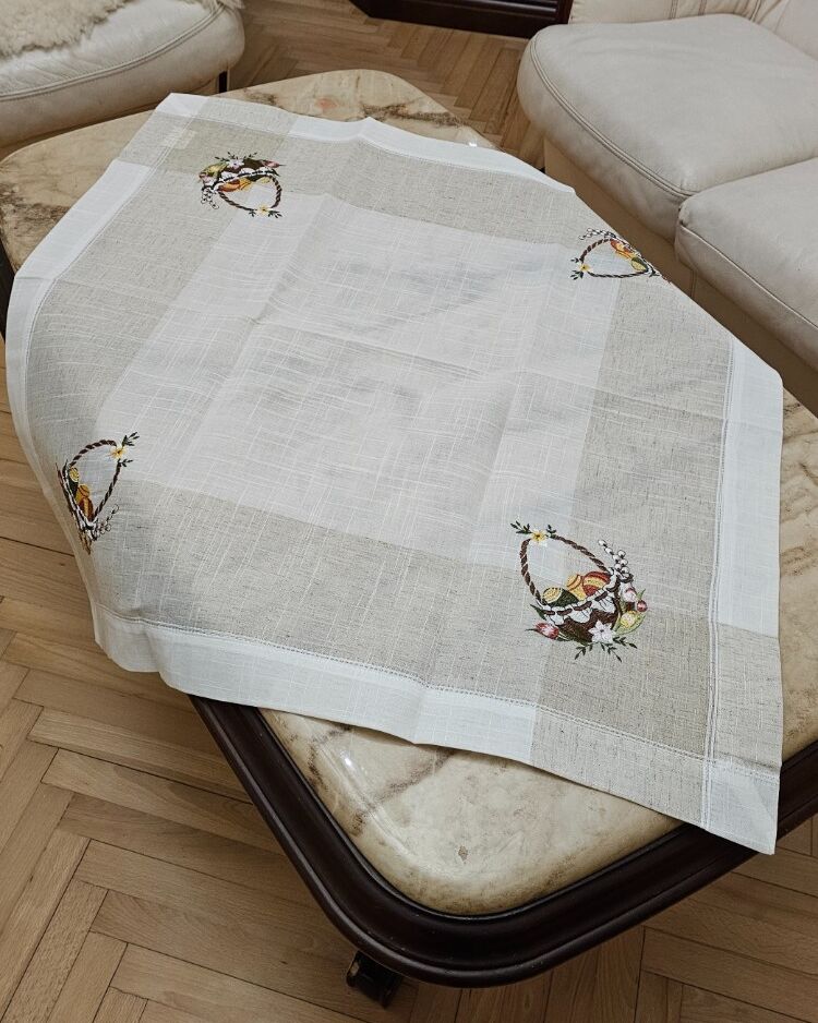 Пасхальна серветка 90х90см - вид 8