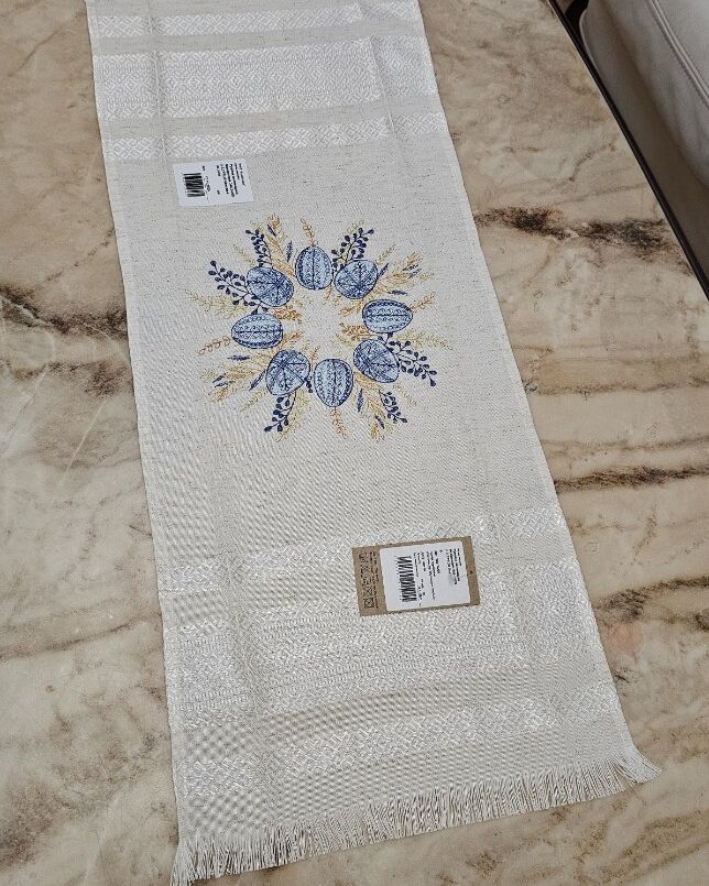 Пасхальна  серветка вишита 35х70см  - вид 6