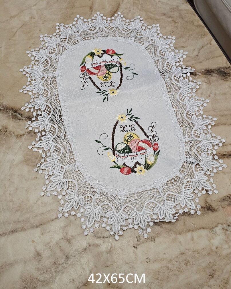 Пасхальна серветка 42х65см  - вид 09