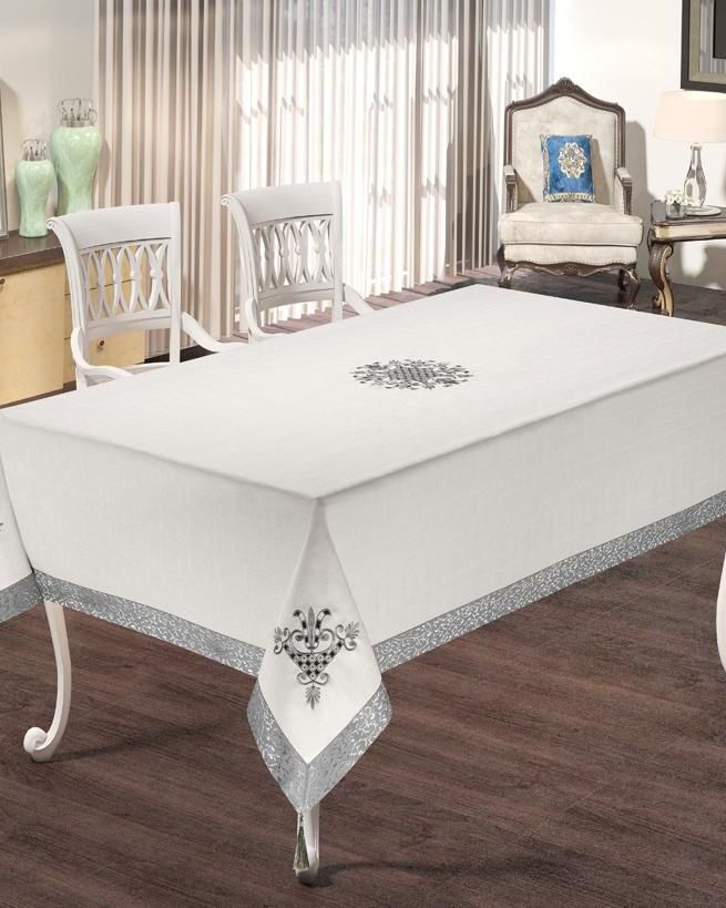 Турецька скатертина з кружевом 