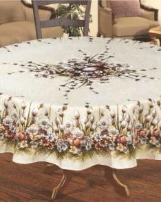 Гобеленова пасхальна скатертина 160см
